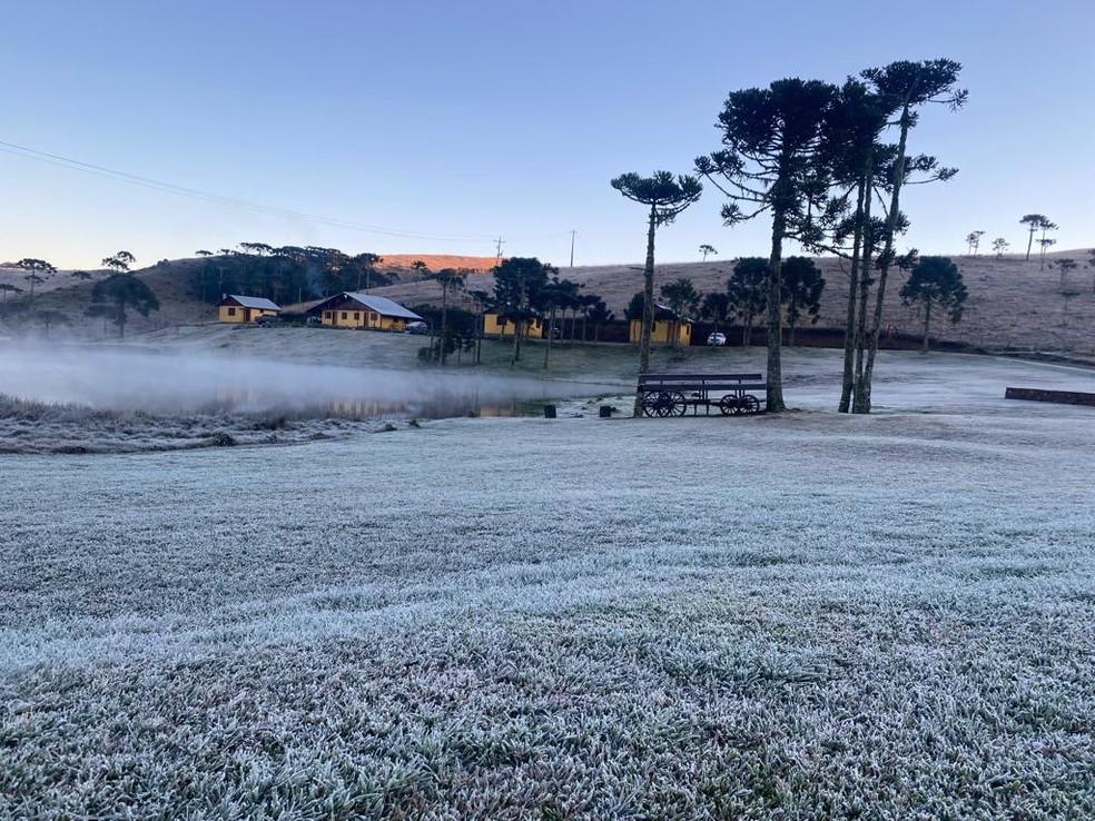 Frio intenso segue até sábado em Santa Catarina
