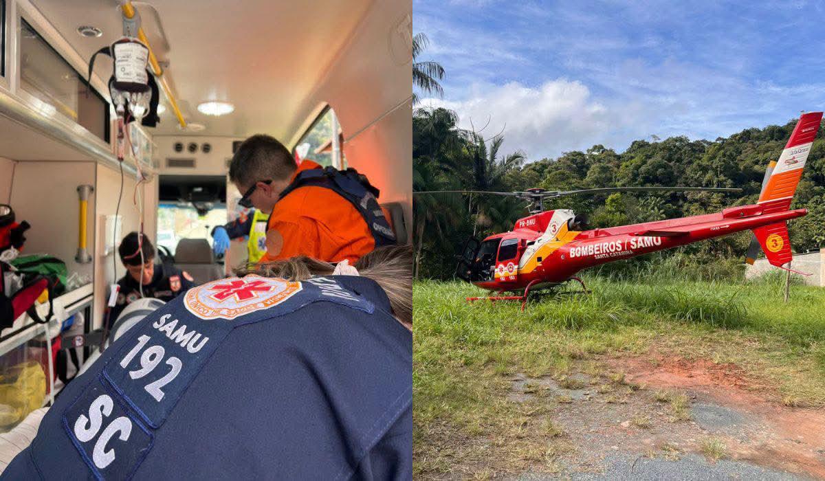 Idosa morre  atropelada por caminhão de lixo em Blumenau