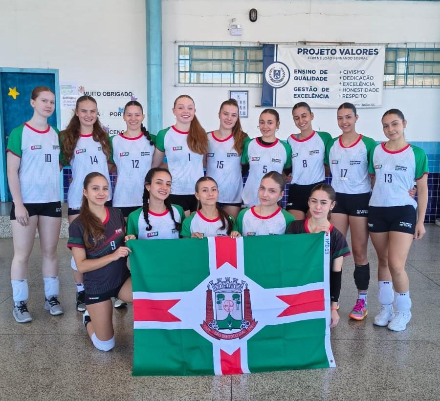 São Bento classifica Futsal e Voleibol feminino para o  Joguinhos Abertos de Santa Catarina