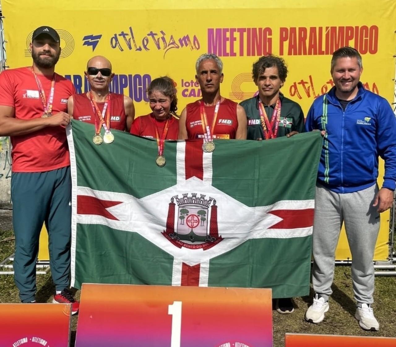 Atletismo paralímpico de São Bento do Sul conquista 6 medalhas  em Florianópolis 