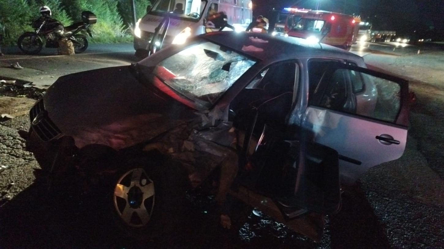 Homem fica em estado gravíssimo após acidente na SC-350, em Aurora