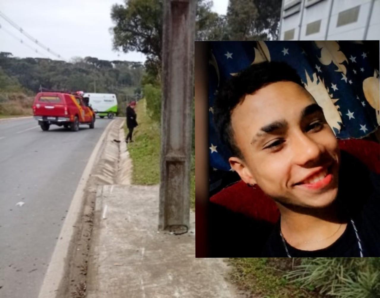 Jovem de 19 anos morre após grave acidente de motocicleta em Piên; trecho volta a preocupar moradores