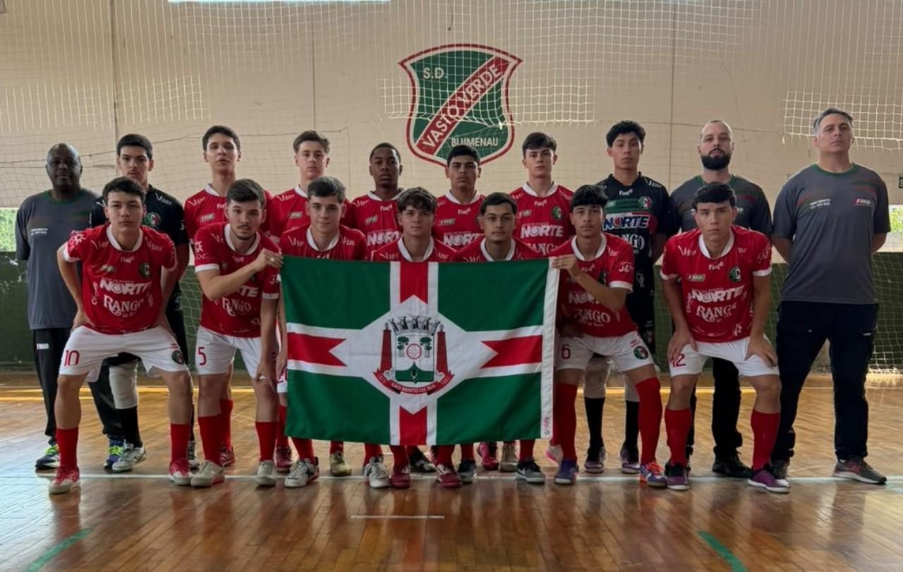 São Bento do Sul estreia com vitória no futsal masculino e   feminino nos Joguinhos Abertos