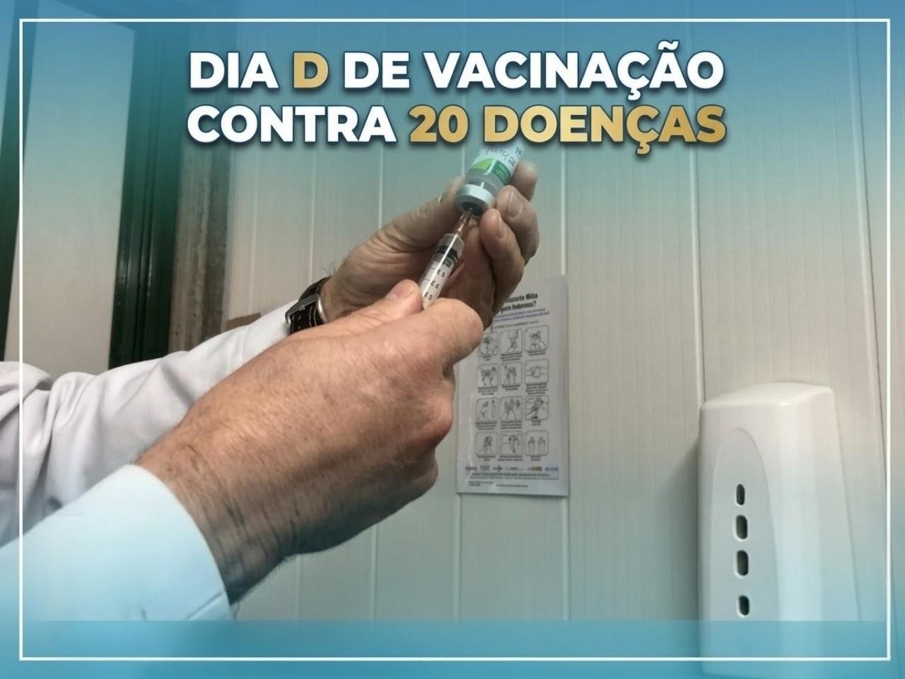 Brasil realiza no sábado (22/8) o Dia D de vacinação contra 20 doenças