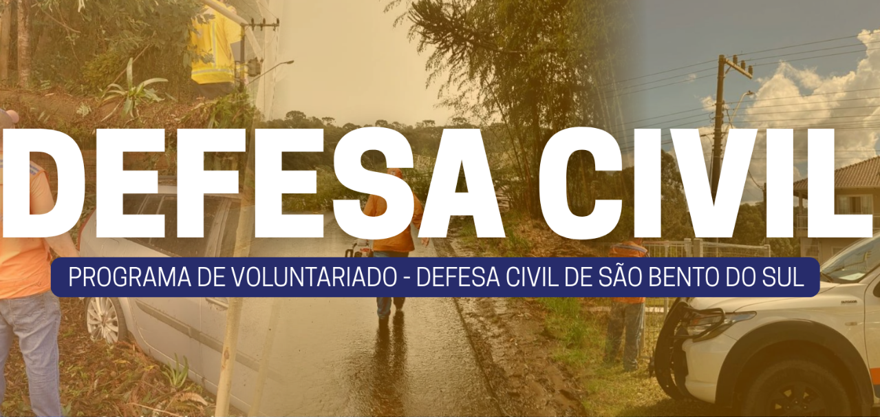 Defesa Civil de São Bento do Sul lança programa para cadastrar voluntários para situações de emergência