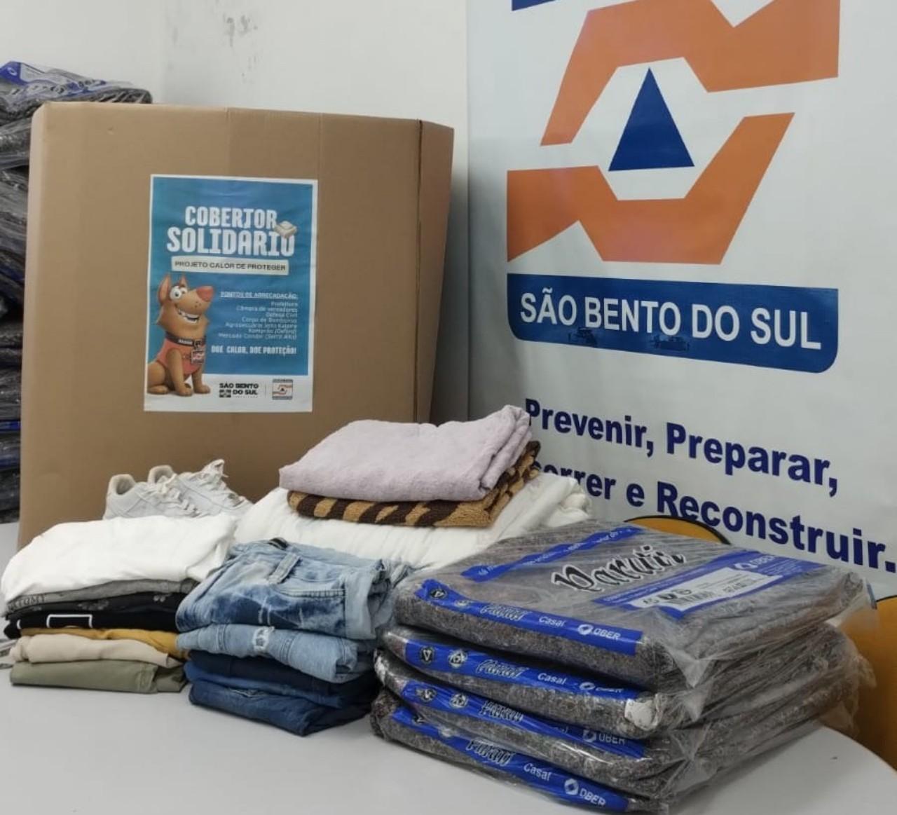 Defesa Civil encerra campanha cobertor solidário em São Bento do Sul 