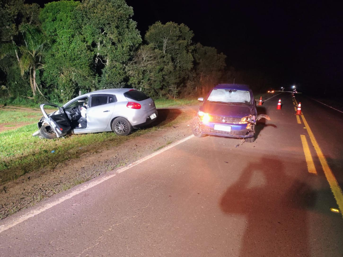 Grave acidente deixa quatro pessoas feridas na SC-460, em Irineópolis