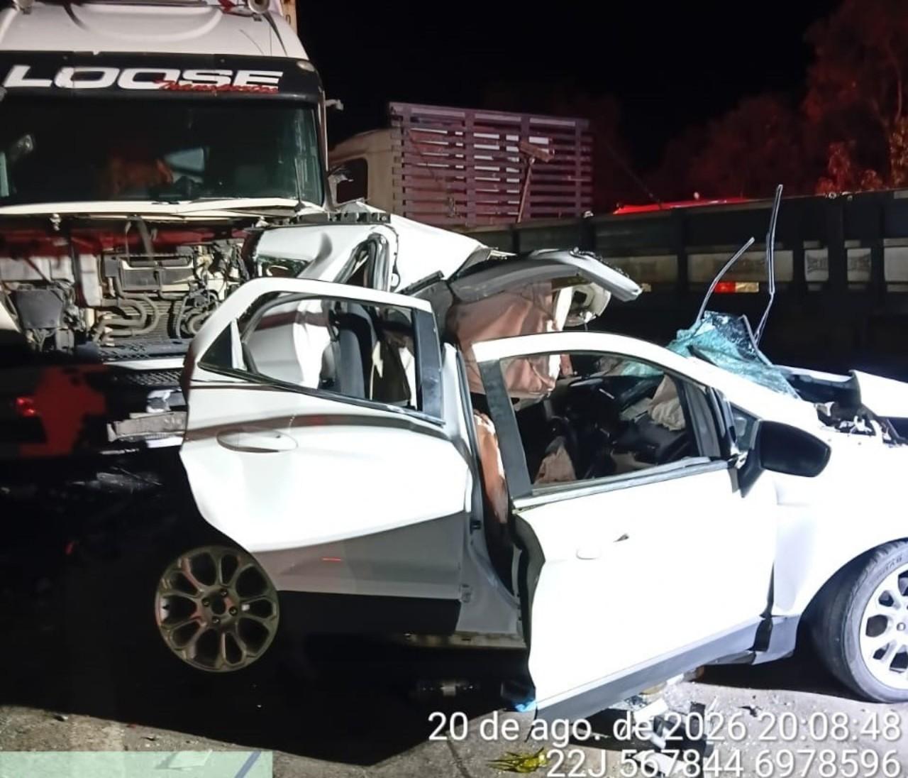 Grave acidente na BR-470 deixa cinco pessoas gravemente feridas em São Cristóvão do Sul