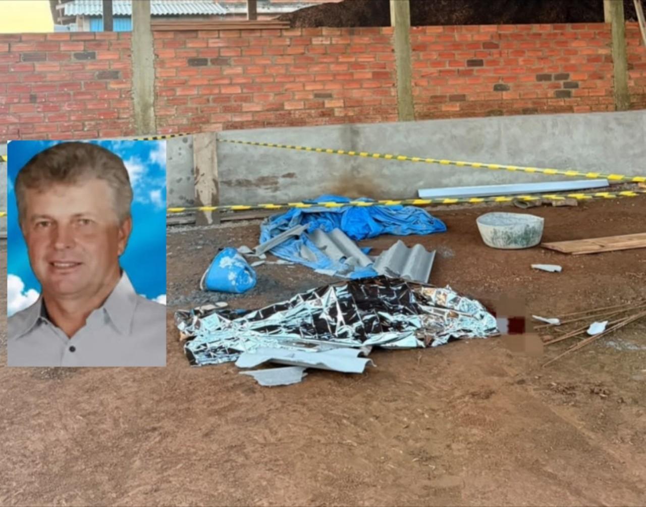 Homem morre após cair de cerca de 5 metros enquanto trabalhava em telhado em Papanduva