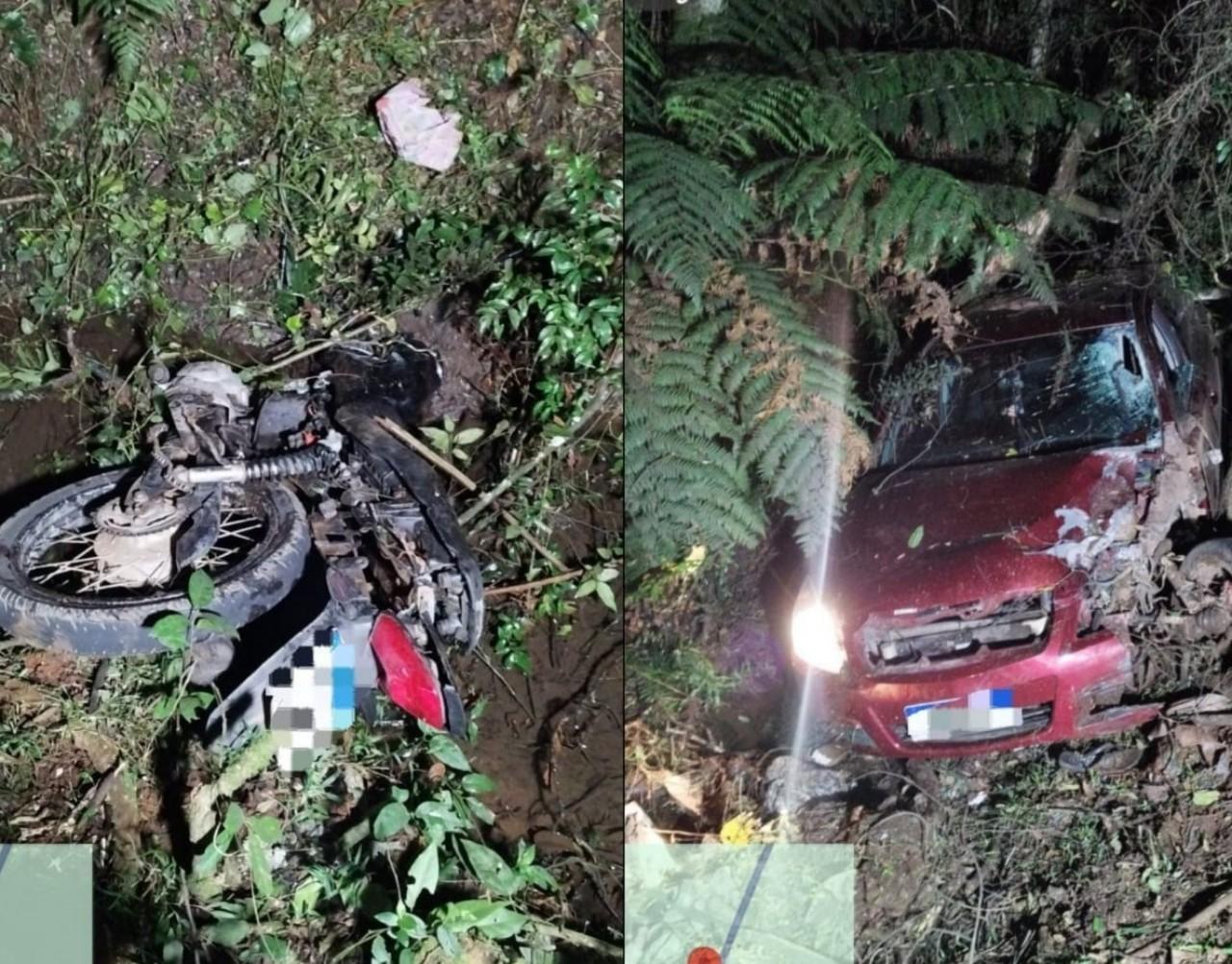 Motociclista morre em grave acidente na BR-470, em Campos Novos