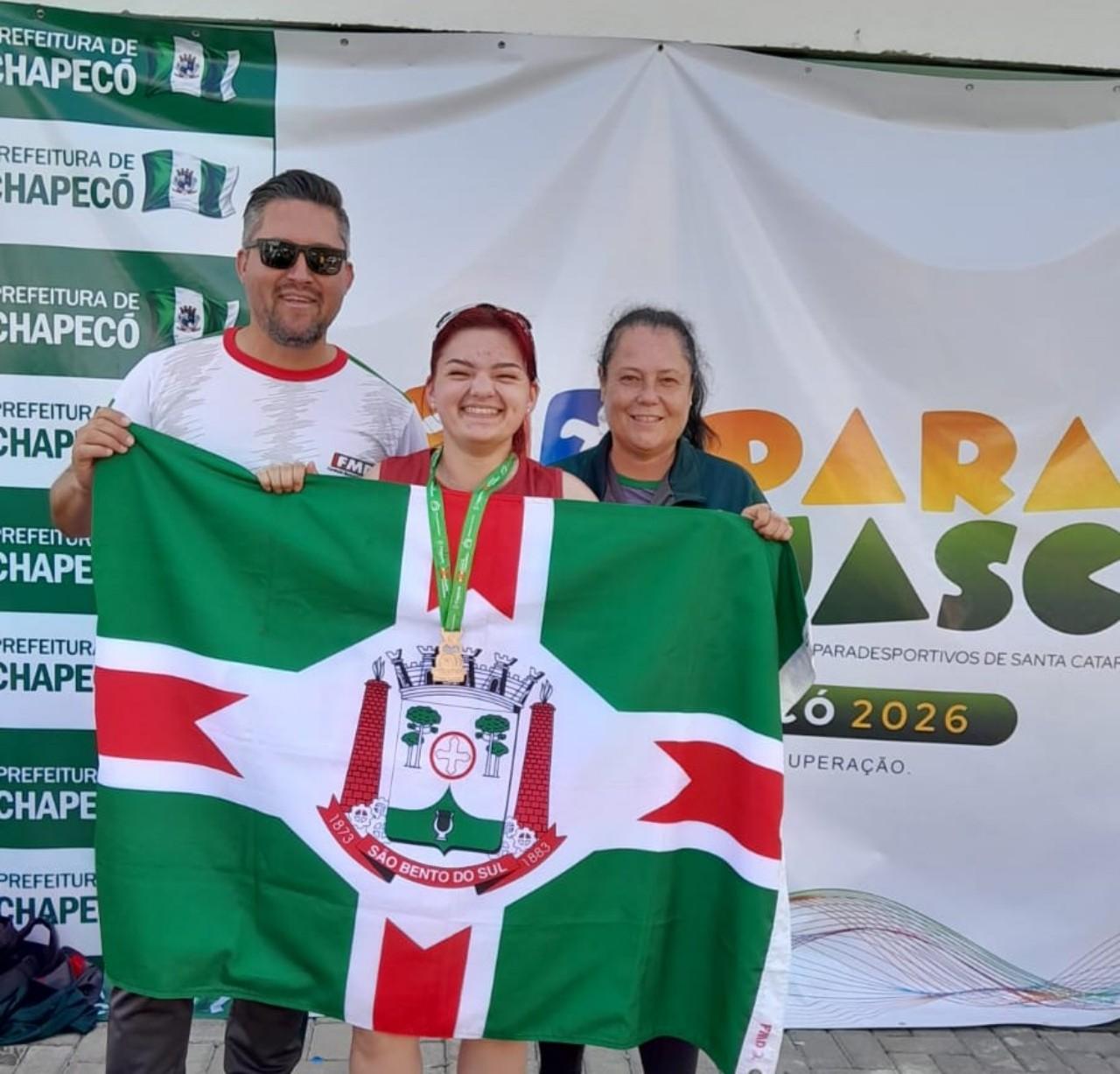 São Bento do Sul  conquista 9 medalhas no Atletismo do PARAJASC 