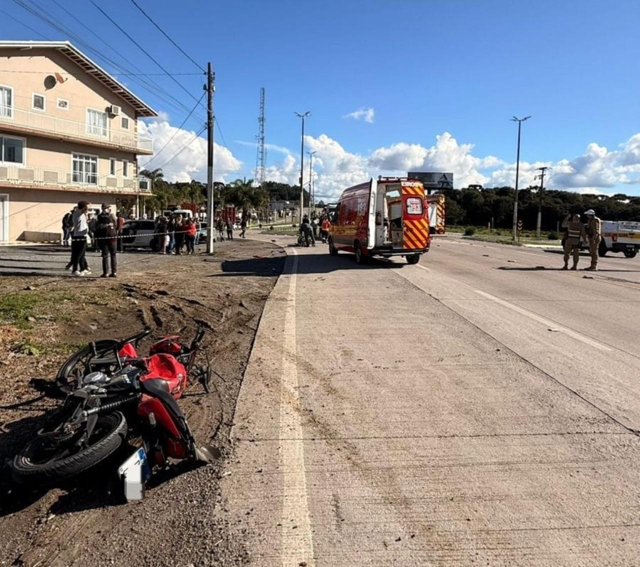 Homem de 66 anos morre após colisão na SC-114, em Palmeira