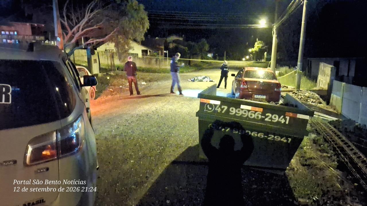 Homem é morto a facadas e outro fica gravemente ferido após discussão em São Bento do Sul