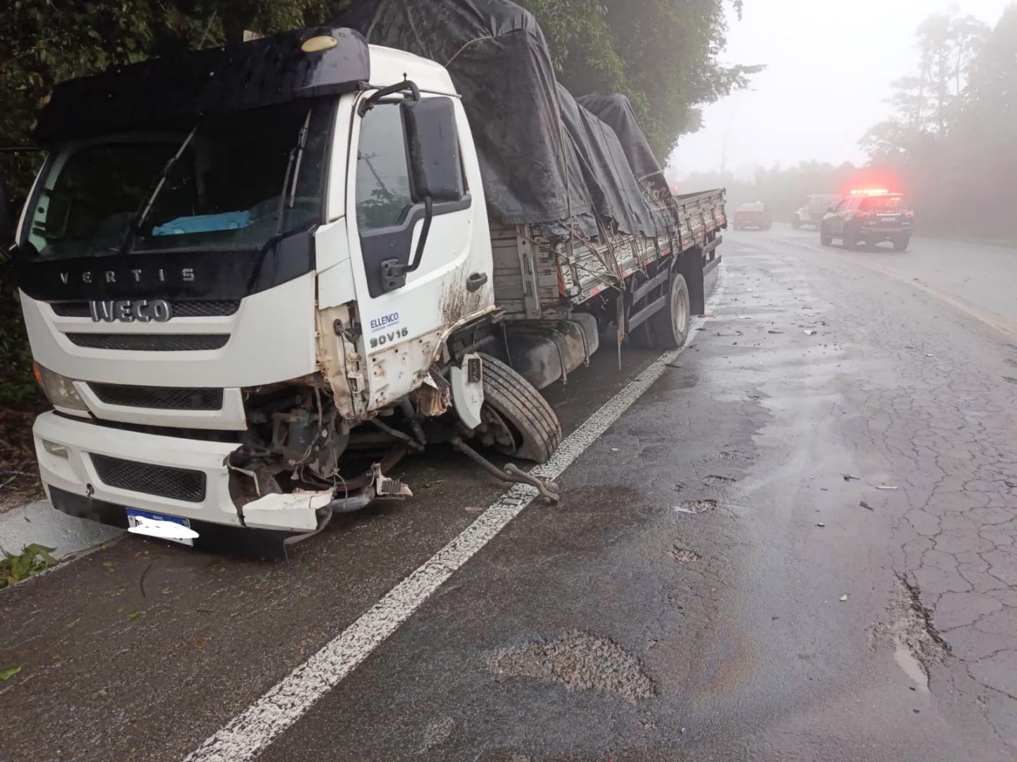 Acidente na BR-280 em São Bento do Sul