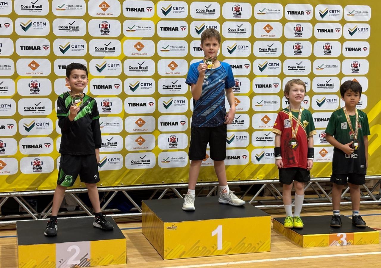 Um dos destaques foi João Pedro Almeida, campeão da categoria Sub 9, garantindo a medalha de ouro