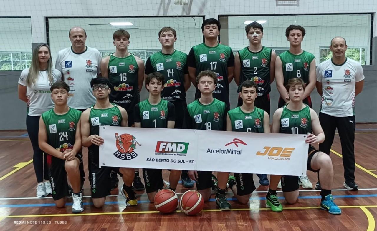 Basquete Sub-15 de São Bento do Sul termina Estadual entre as oito melhores equipes