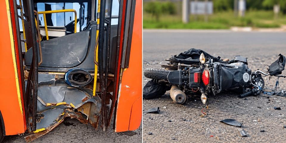 Motociclista morre após grave colisão com ônibus na SC-418, em São Bento do Sul