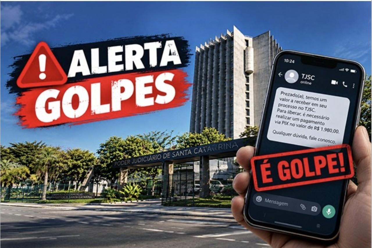TJSC alerta para golpes que usam nome e identidade visual da Justiça para enganar vítimas em SC