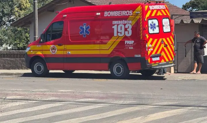 Acidente deixa motociclista ferido na estrada das Neves 