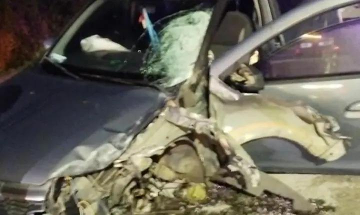 Acidente entre carro e moto deixa duas pessoas feridas na BR-280, em Araquari
