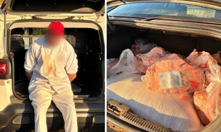 Funcionário é preso após ser flagrado desviando 160 kg de alcatra de empresa em SC