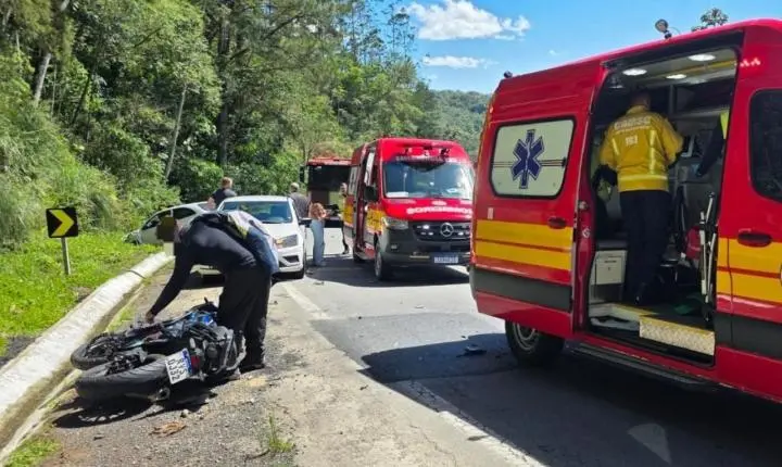 Morre motociclista que sofreu acidente na BR-280 em São Bento do Sul