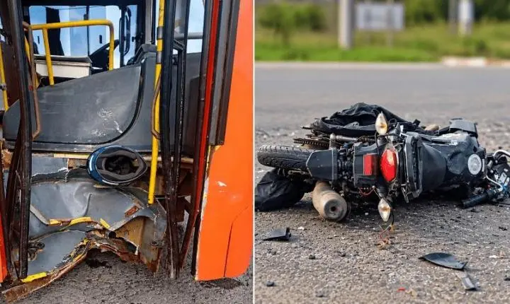 Motociclista morre após grave colisão com ônibus na SC-418, em São Bento do Sul