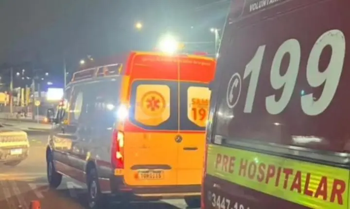 Pedestre fica gravemente ferido após ser atropelado por motocicleta em Araquari