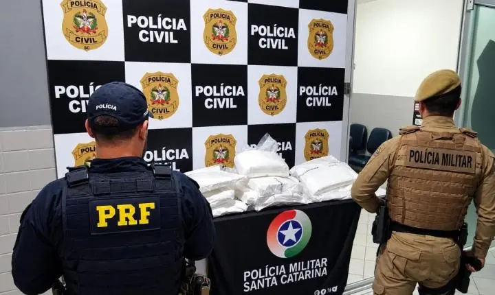 PM apreende 53 quilos de cocaína durante operação conjunta com a PRF em Papanduva