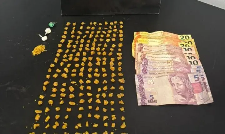 Polícia Militar flagra tráfico e prende homem com 200 porções de crack em Balneário Camboriú