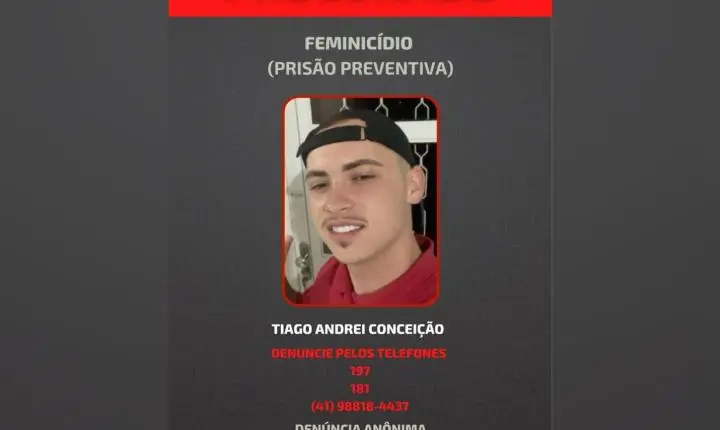  Procurado pela morte de Wendi Kauane Campina Grande do Sul