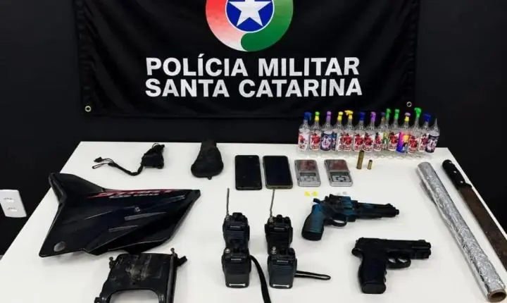 Tentativa de roubo e motoristas rendidos em Rio Negrinho 