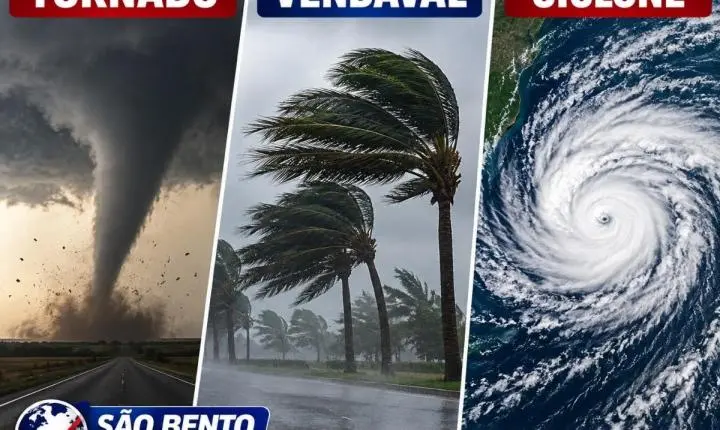 Tornado, vendaval ou ciclone? Entenda as diferenças entre os fenômenos