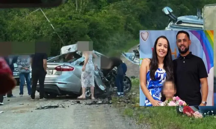 Tragédia na BR-470: quatro pessoas da mesma família morrem em colisão
